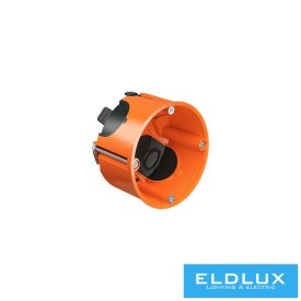   KAISER Gipszkarton szerelvénydoboz 1-es kerek 65mm-átmérő műanyag narancs csavarral O-range ECON KAISER