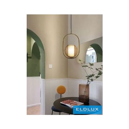 UNIVERSO Függeszték 1xE27 D250x390x1200mm IP20 Fekete/Óarany