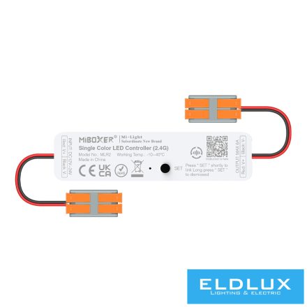 MIBOXER RF 2.4G SIMA LED szalaghoz mini vezérlő DC:12-24V Max:6A