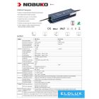 NOBUKO B Series 12V 150W IP67 Kültéri Led Tápegység