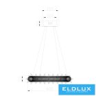 ELDLUX ELDAMARILL kristályüveg függeszték D400 104W CCT