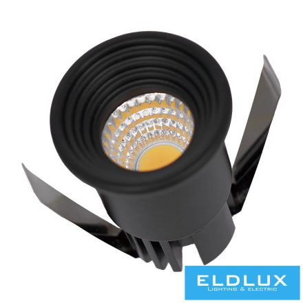 UNIVERSO Mini spot lámpatest 3w 4000k 300lm 30° IP20 Fekete D35x47mm kivágás:D28mm
