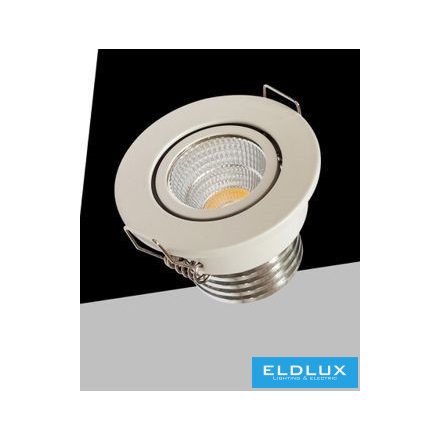 UNIVERSO Mini spot lámpatest 3w 3000k 270lm 30° IP20 Fehér D52x40mm Kivágás:D40mm