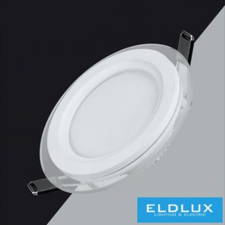 UNIVERSO Köralakú süllyesztett LED panel 9w 780lm CCT IP20 fehér