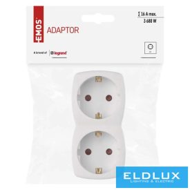 EMOS aljzat elosztó 2× FEHÉR