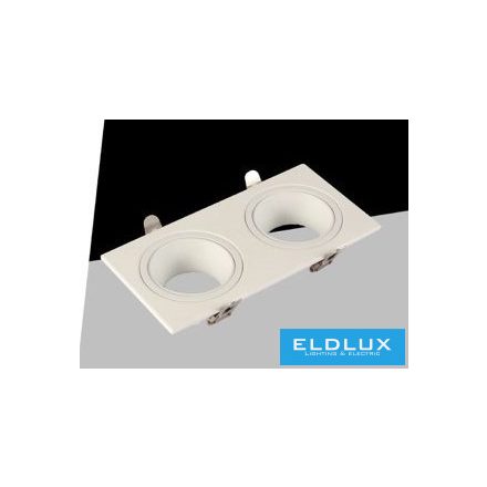 UNIVERSO Süllyesztett spot lámpa 1xGU10 IP20 Fehér 175x88x31mm kivágás:160x75mm 5év