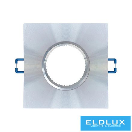 UNIVERSO Süllyesztett lámpatest 1xPAR16 foglalat nélkül IP20 Króm 95x95x23mm Kivágás:D60mm