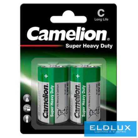 CAMELION SUPER HEAVY DUTY cink-klorid elem R14/C-BP2