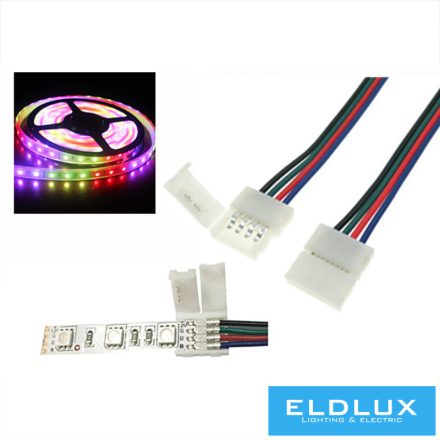 UNIVERSO 10mm-es RGB LED szalaghoz toldóelem DC fejjel