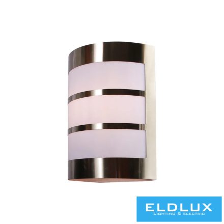 UNIVERSO kürtéri fali lámpa 1xE27 max.11w IP44 króm/fehér 165x90x210mm 5év