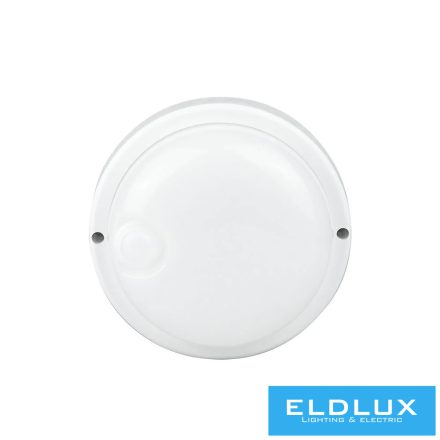 UNIVERSO Kürtéri lámpa mozgásérzékelővel 9w 820lm 6500k D140x48mm IP56 fehér 5év
