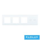 ELDLUX ELDTREND négyes sorolókeret (kapcsolóhoz + 3×dugaljhoz)