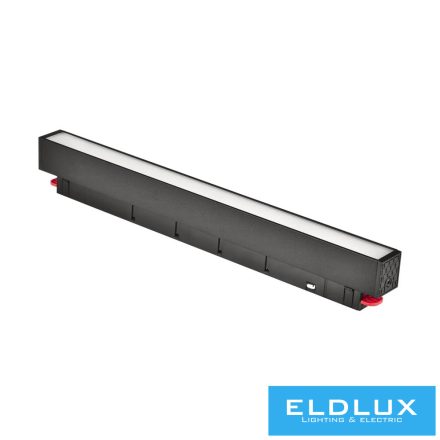 UNIVERSO Mágneses sínbe szerelhető Lineáris Lámpa DC:48V 14W 1050LM 3000K RA90 IP20 300x45x24mm Fekete