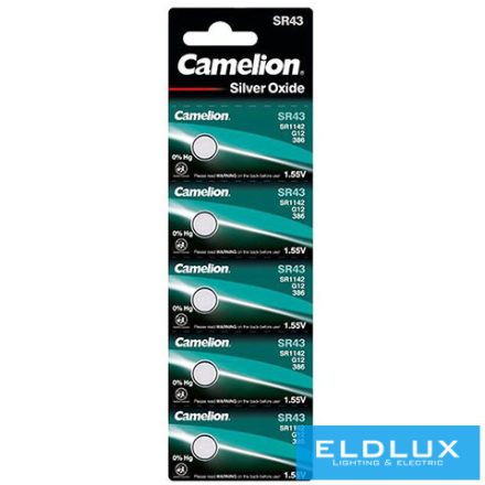 CAMELION ezüst-oxid gombelem 1.55V SR43/G12/386-BP5