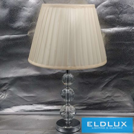 ELDLUX SHINY kristályüveg asztali lámpatest Króm E27