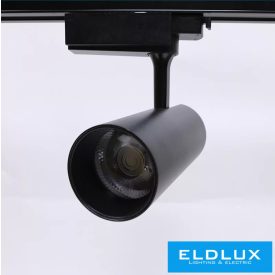 ELDLUX Egyfázisú sínes lámpa 10W 800lm 4000K IP20 fekete