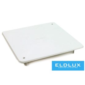   Dietzel Kötődoboz fedél (MÜDK) négyzetes csavaros fehér műanyag 100mm x 100mm AK/RD 100