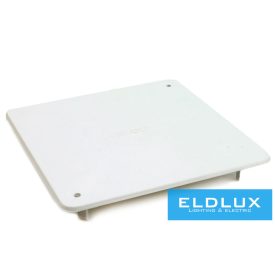   Dietzel Kötődoboz fedél (MÜDK) négyzetes csavaros fehér műanyag 150mm x 150mm AK/RD 150
