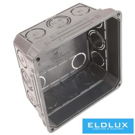   Dietzel Süllyesztett kötődoboz (MÜDK) négyzetes 150mm 150mm x fekete műanyag AKU150