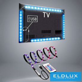 WISDOM USB LED szalag 5050-30D 5V RGB IP65 5m