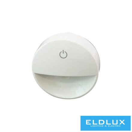 UNIVERSO LED ÉJJELI LÁMPA KAPCSOLÓVAL IP20 0.6W 3000K 12lm Fehér