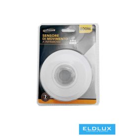   UNIVERSO Beépíthető mozgásérzékelő PIR 800W 6m 100-360° IP20 Fehér