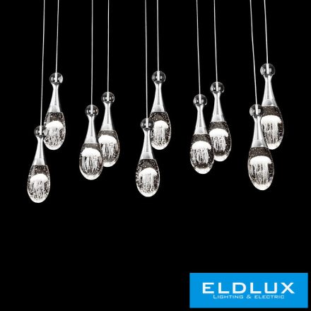 ELDLUX MEDÚZA függeszték 10×5W NW króm