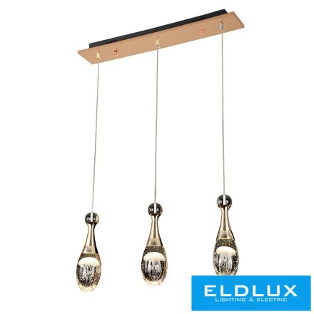 ELDLUX MEDÚZA függeszték 3×5W NW arany