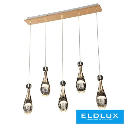 ELDLUX MEDÚZA függeszték 5×5W NW arany