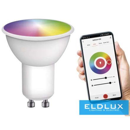 EMOS LED izzó GoSmart MR16 / GU10 / 4,8 W (35 W) / 400 lm / RGB / dimmelhető / Zigbee