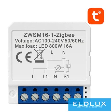 Avatto Okos kapcsoló modul 1-zónás ZigBee TUYA